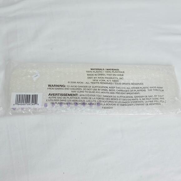 Vintage Avon Plastic Detangling Wide Tooth Shower Comb with Hook New In Package - Picture 3 of 4